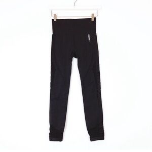 Gymshark Energy Perforated Seamless High Rise Leggings In Black Size Medium